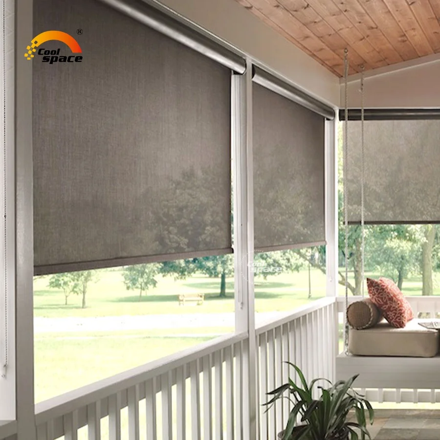 Vertical Roller Blind, 6ft 7ft 8ft HDPE Fabric Sun Shade