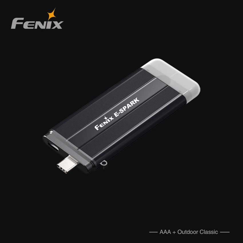 Fenix E-SPARK 100 Lumens Ultra-thin Compact Power Bank Keychain Flashlight Torch