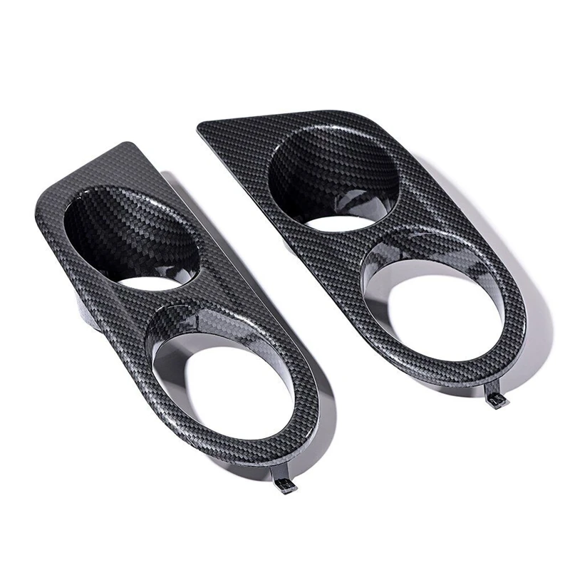 1 Pair Surround Air Duct For BMW E46 M3 2001-2006 Car styling Front Bumper Car Fog Light Covers Dual Hole