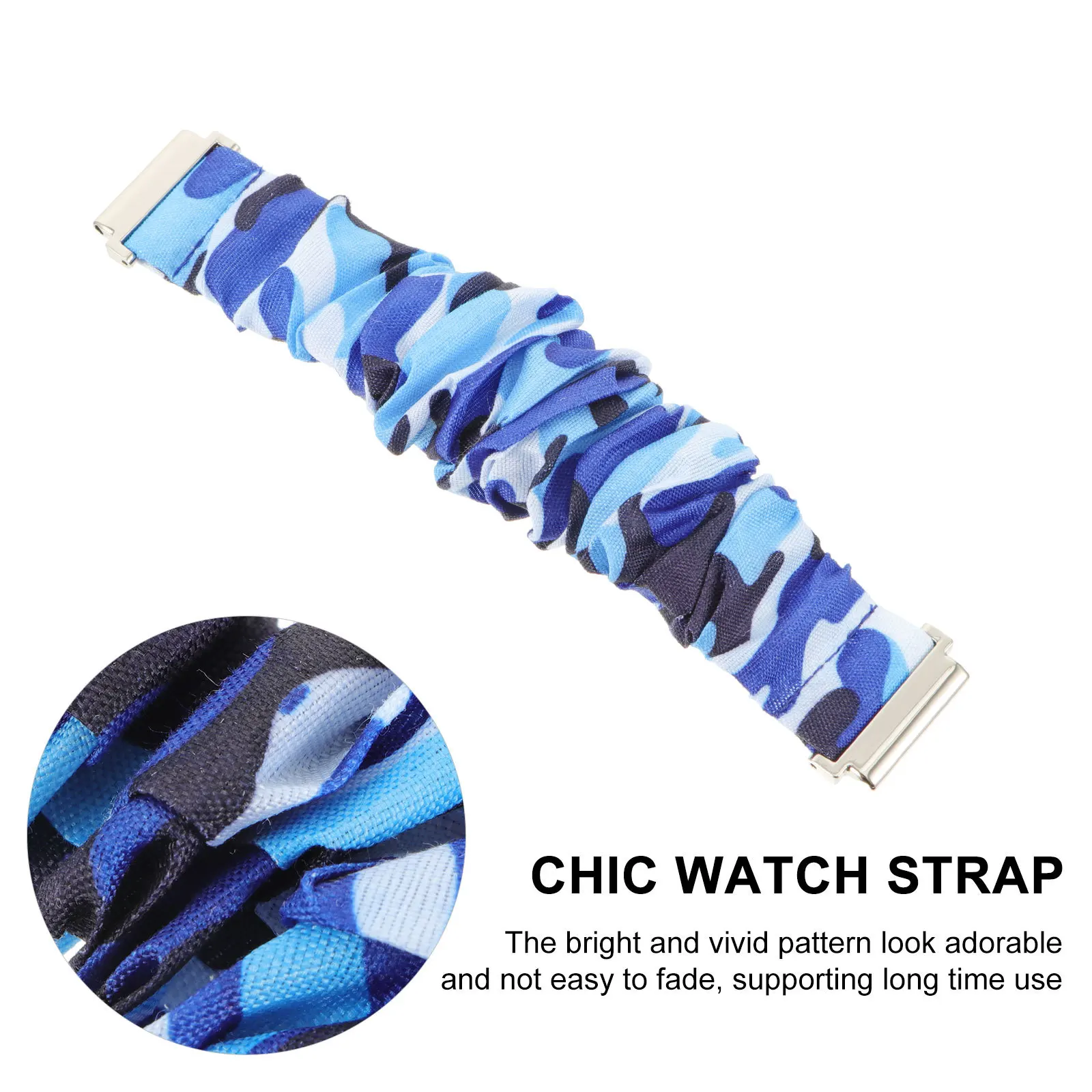 

1Pcs Leopard Print Scrunchie Watch Band Comfortable Fashion Strap Suitable for Daily Sports Business Smartwatch Accessories