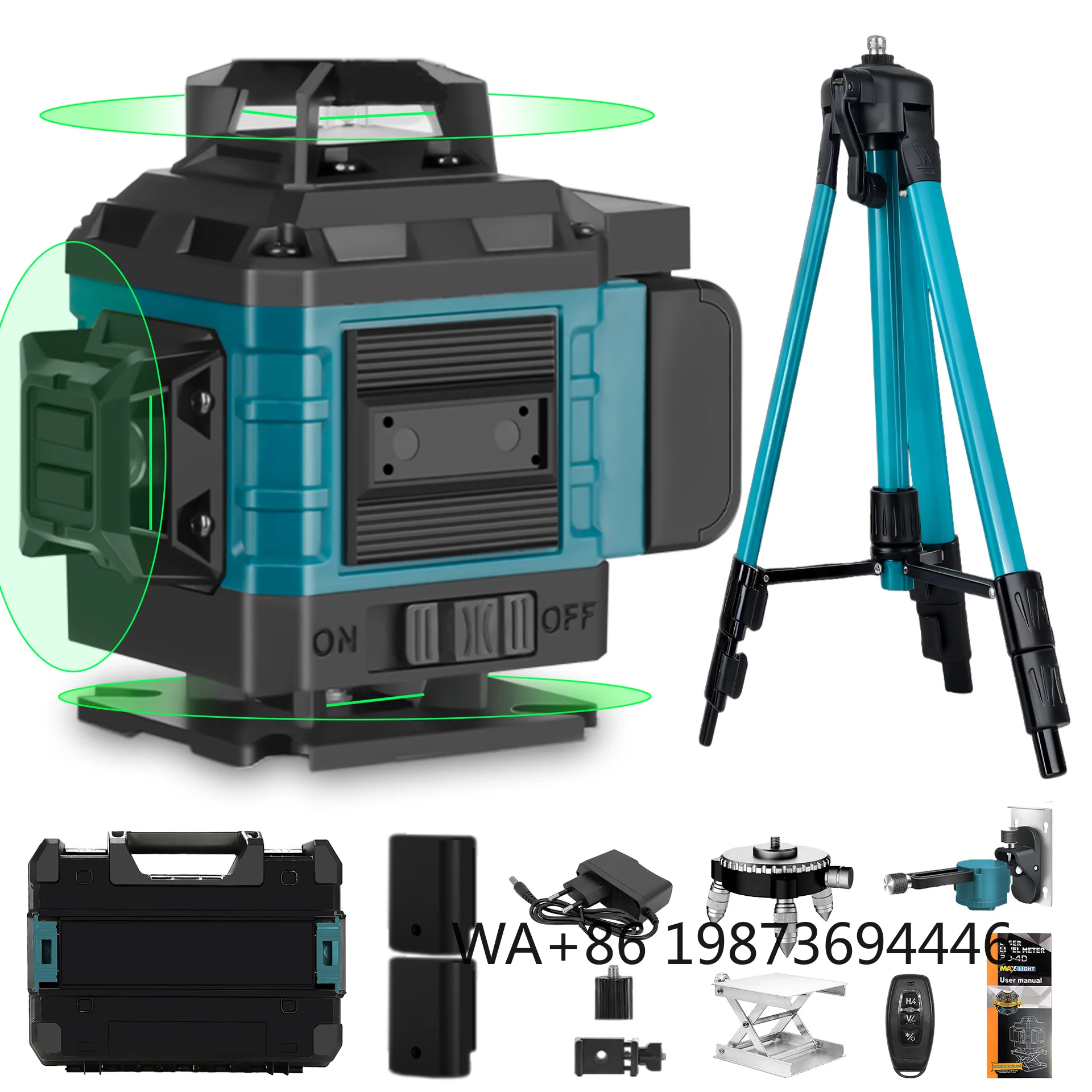 

Industrial 16-Line Green Laser Level, High Brightness Infrared High Precision Measuring Tool