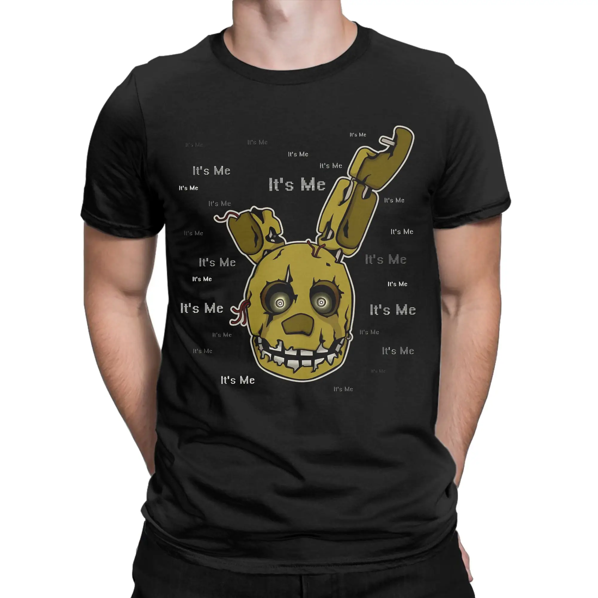 

Футболка Springtrap FNAF для мужчин и женщин, футболки с рисунком, одежда из 100% хлопка
