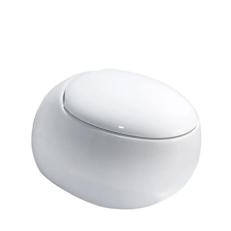 

Sanitary Ware Egg Round Shape Ceramic Toliet Wall Hung Wc Bowl One Toilet