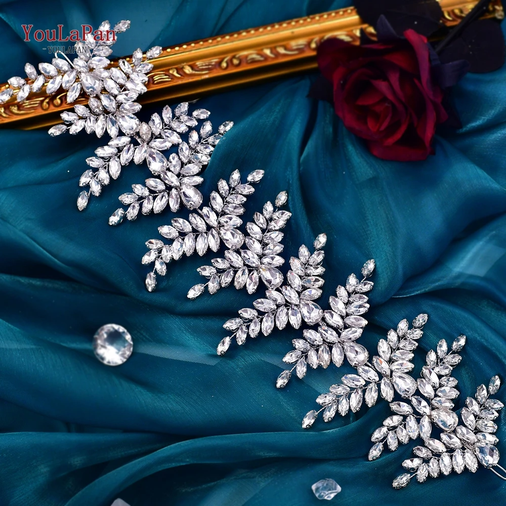 

YouLaPan Bridal Rhinestones Belts Wedding Dress Sparkly Sash Banquet Dress Handmade Sash Evening Dress Ornaments SH439