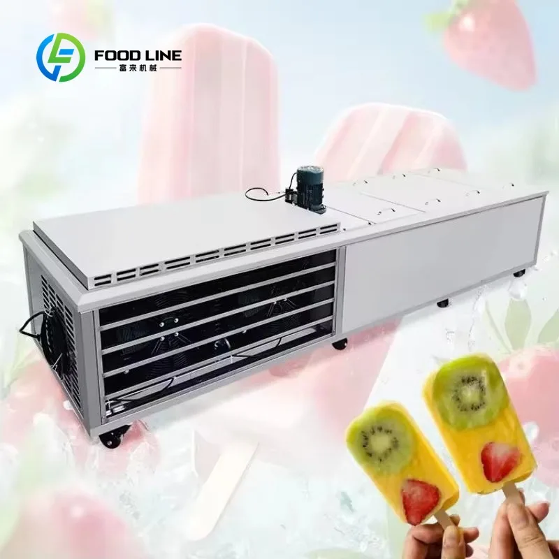 Customized 12 Molds Industrial Ice Popsicle Making Machine with Different Shapes Stainless Steel for Dessert Shop, Retail Store