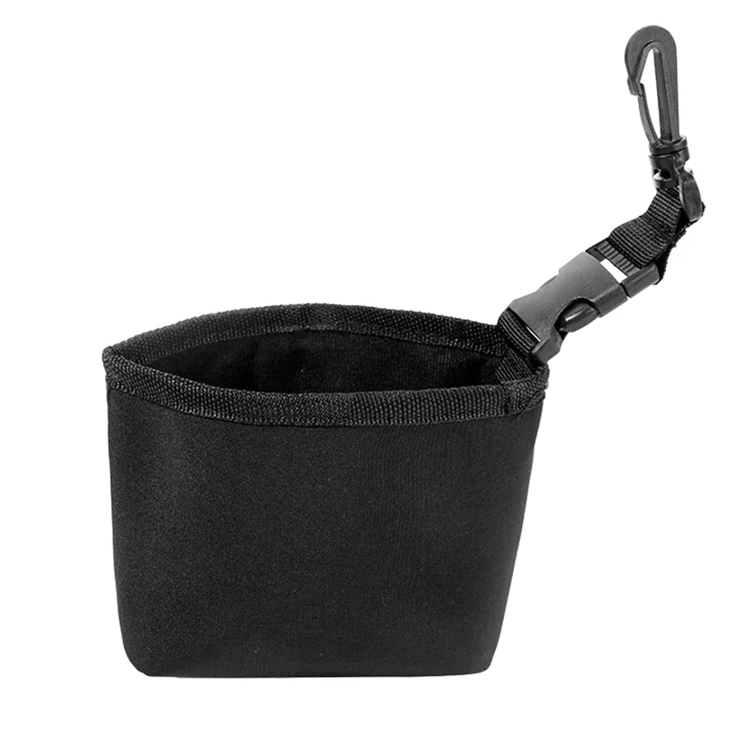 Golf Cleaning Bag Waterproof Liner Detachable Clip Gifts Easy To Carry Club Black Lightweight Compact Microfiber Cloth Portable