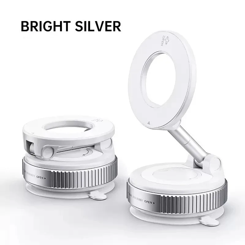 Magnetische Auto-Handyhalterung mit Vakuum-Saugnapf MagSafe-Halterung 360° ° Drehbares Armaturenbrett für iPhone 17 16 15 14 13 12 GPS-Navigation