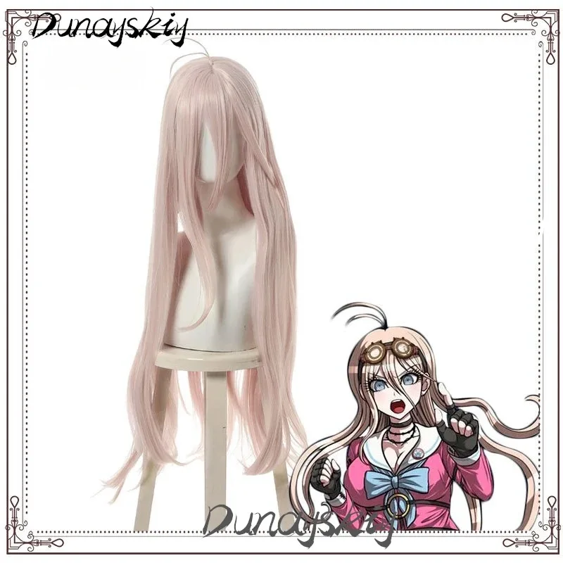 Miu Iruma شعر مستعار تأثيري مع نظارات ملحق دور اللعب هيربيسي الدعامة لعيد الميلاد عيد الهالوين حسب الطلب