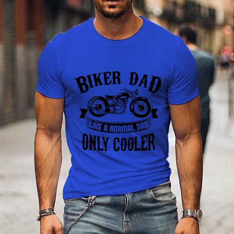 erkekler yaz siyah kısa kollu Vintage komik moda baba günü T-Shirt adam Biker baba sadece soğutucu grafik baskı men clothing