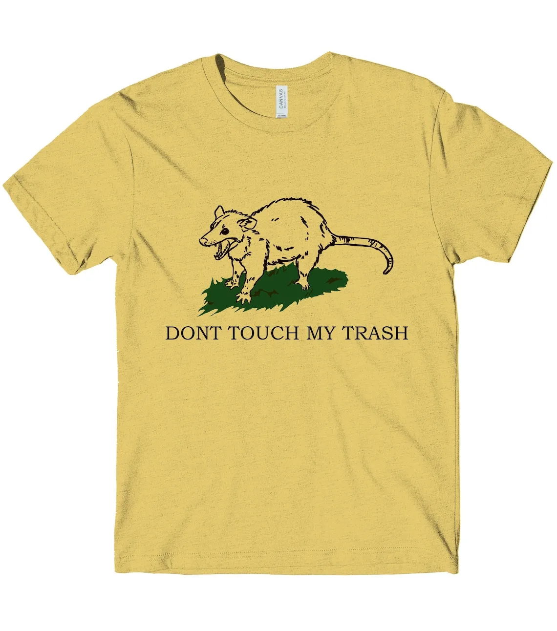 

Don't touch my trash Funny Possum Shirt Gadsden Flag Tread on me Graphic Tee