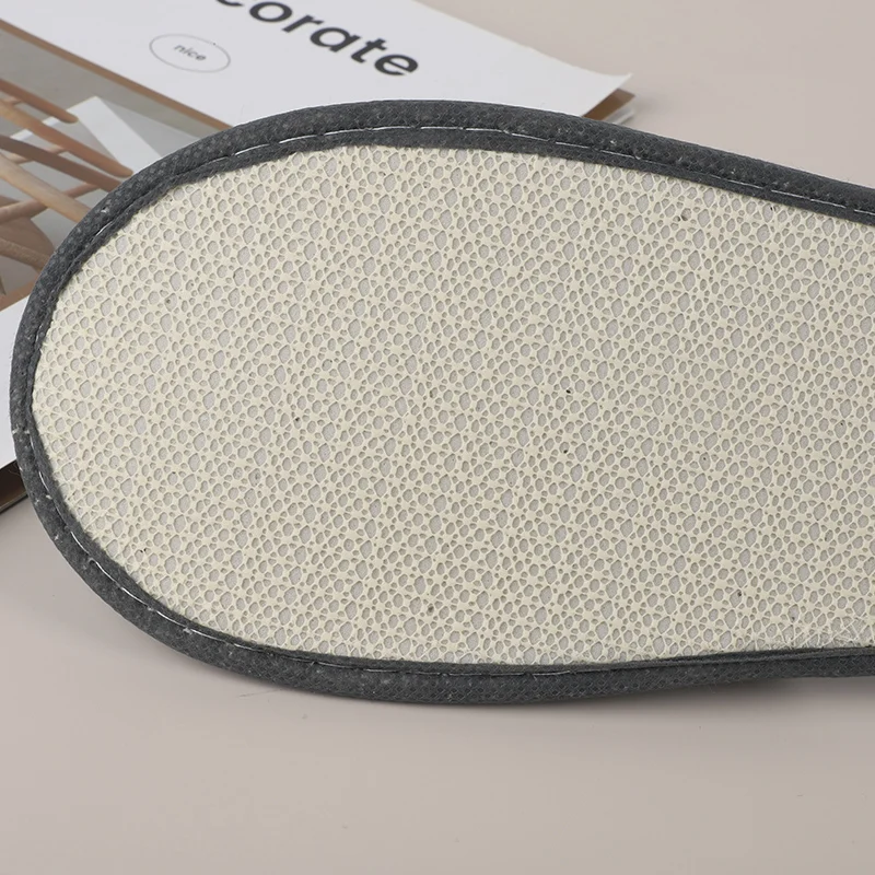 10 Pairs Of Mesh Sole Disposable Slippers With Anti Slip Properties For Hotels,Travel, Hospitality Clubs,And Homes