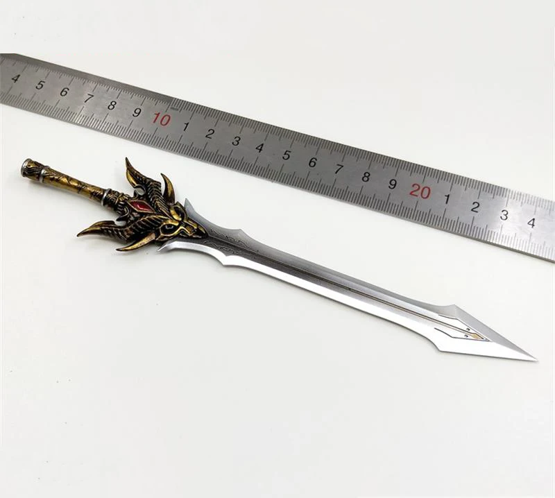 

TBLeague 1/6 PL2020-173A Knight Of Fire Gold Version Long Sword Knife PVC Material Can Suit For 12inch Doll Action