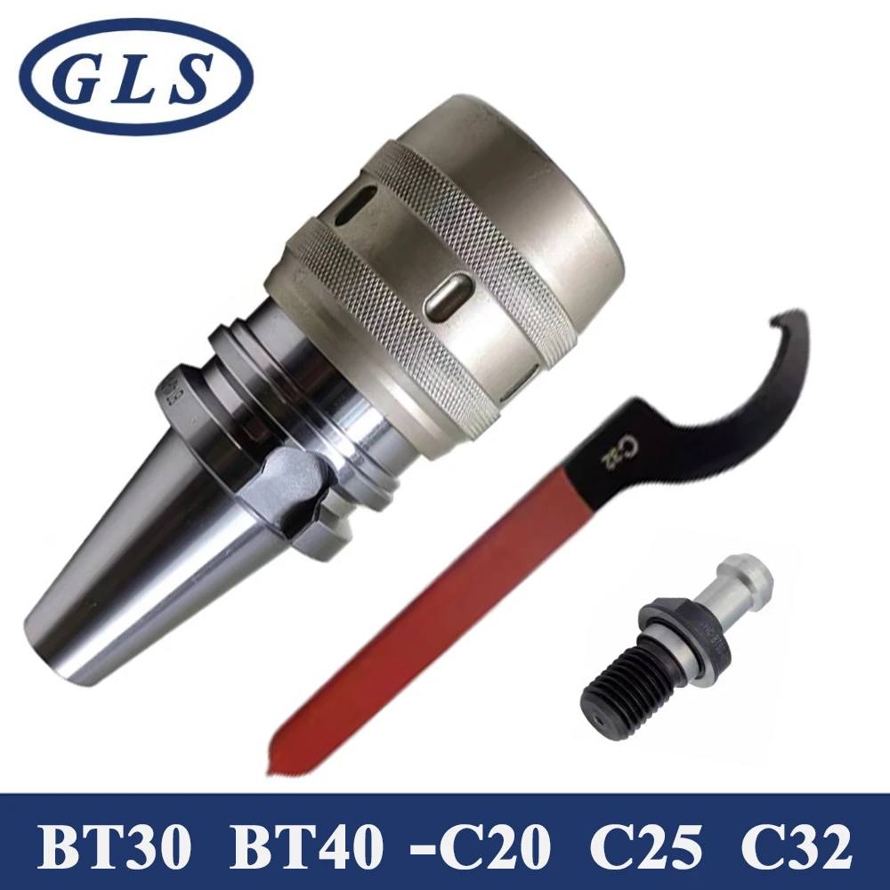 

BT30 BT40 BT50 C25 C32 C40 Power Milling Chuck Power Chuck Bracket C-type End Mill Shank Solid Multi Lock Milling C32 Toolholder