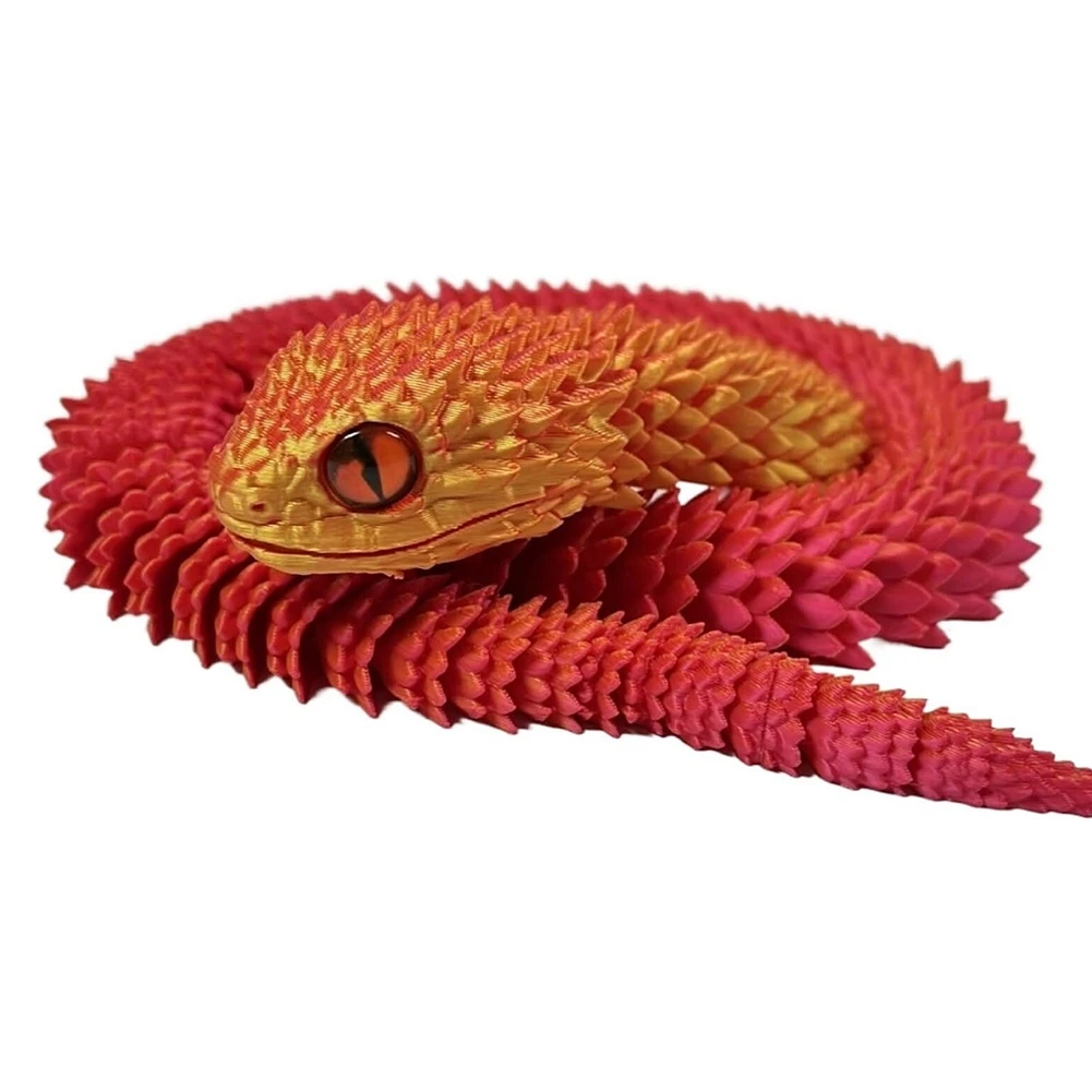 3D Viper Multi-Joint Movable 3D Snake Flexible Articulated Figure Model Gift Gift 3D Gift C