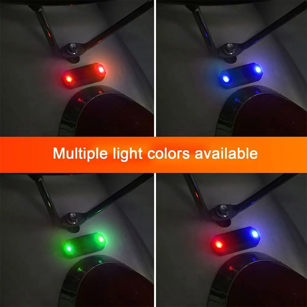 Night Ride For Motorcycle Electric Vehicle Bicycle Strobe Warning Light Anti-Theft Caution Lamp Mini Car Solar LED Light
