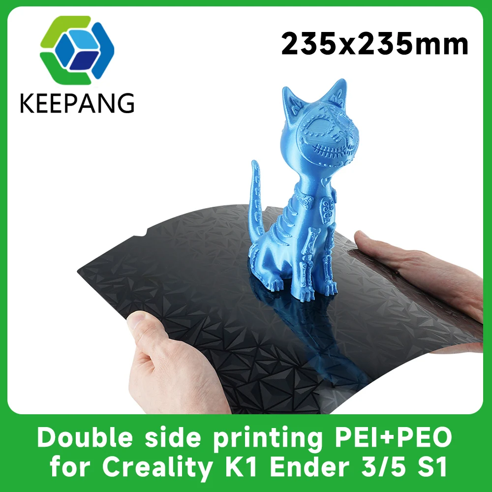 

For creality k1 New PEO+PEI Sheet Double Side Heat Bed 235X235mm PEI Magnetic Base Build Plate Ender 3 S1 /S1 Pro/Ender 5 S1