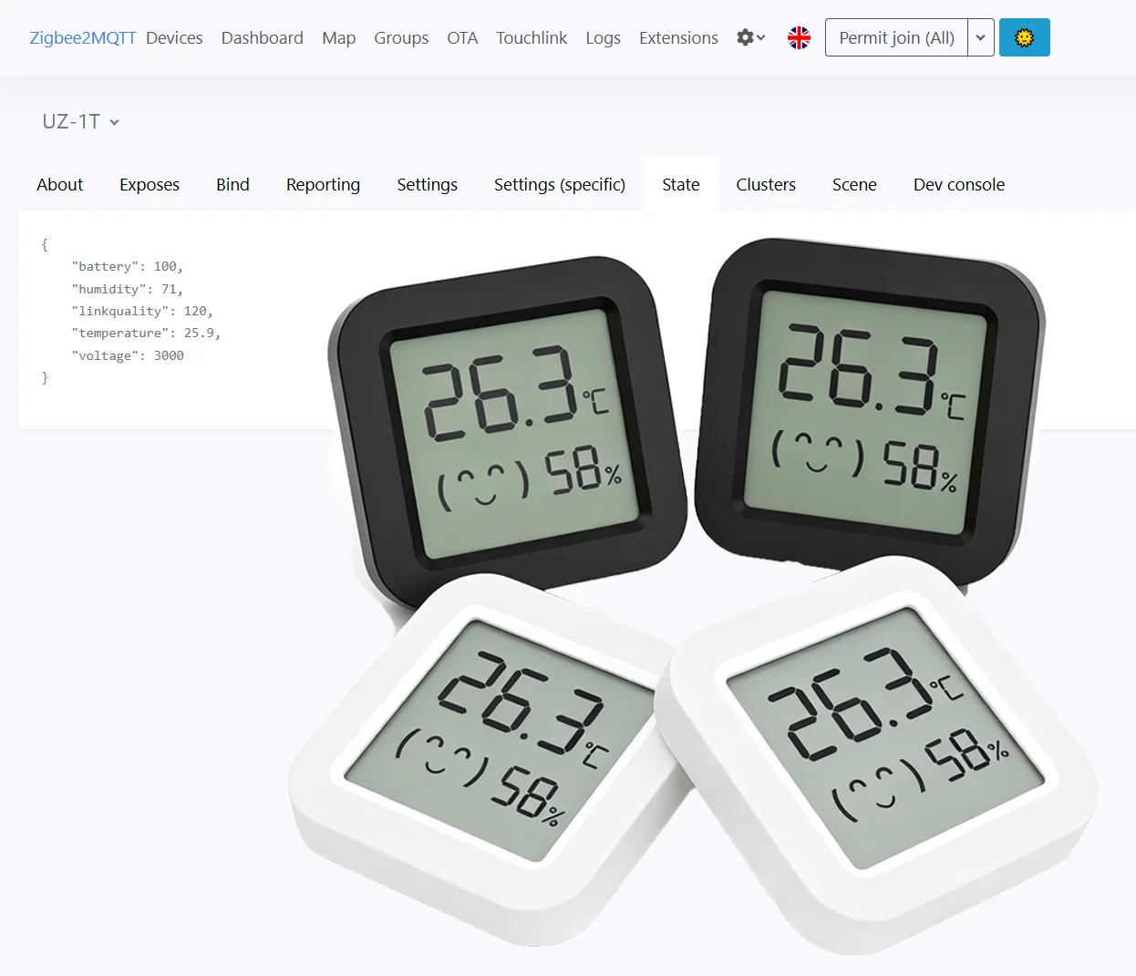 Zigbee 3.0 Temperatur- und Feuchtigkeitssensor, Zigbee 3.0 Hub erforderlich, kompatibel mit Home Assistant, ZHA, Yandex, Alexa, Zigbee2MQTT – Detail 9