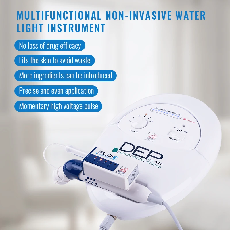 Wielofunkcyjne, nieinwazyjne urządzenie do analizy wodnego i światłowego stanu skóry, wprowadzające substancje odżywcze, liftingujące i ujędrniające, redukujące zmarszczki i lekkie linie, napinające.