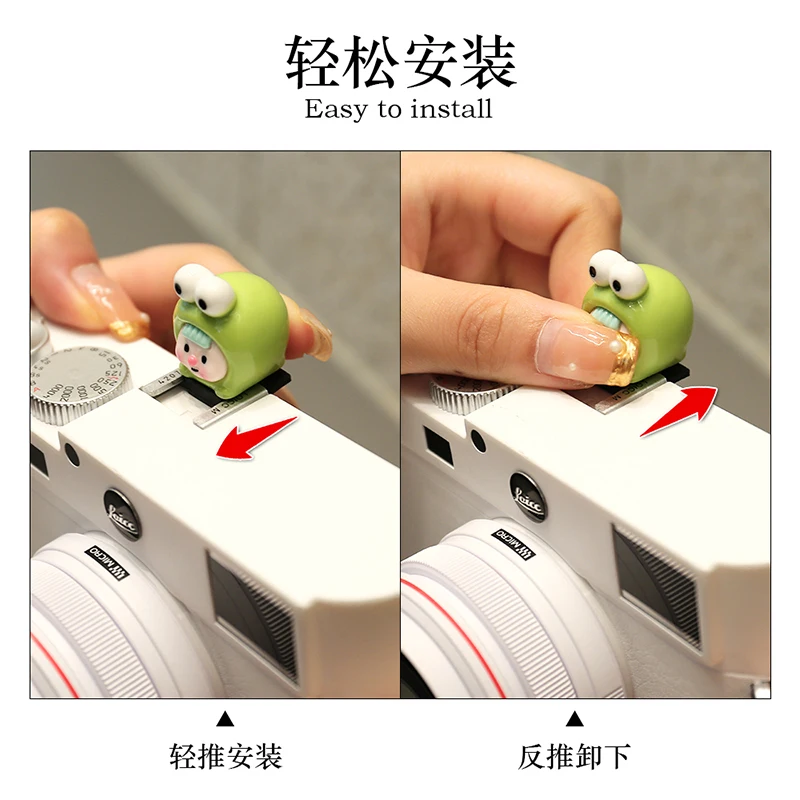 Camera Cartoon Flitsschoen Konijnen Serie Beschermhoes voor SLR Camera Universele voor Canon 200d Nikon Sony Fujifilm xt30xt4