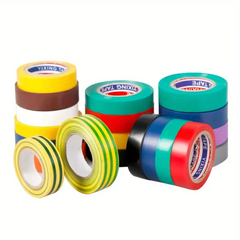 1 piece PVC colored electrical tape is waterproof, flame-retardant, insulated, and environmentally friendly image 3