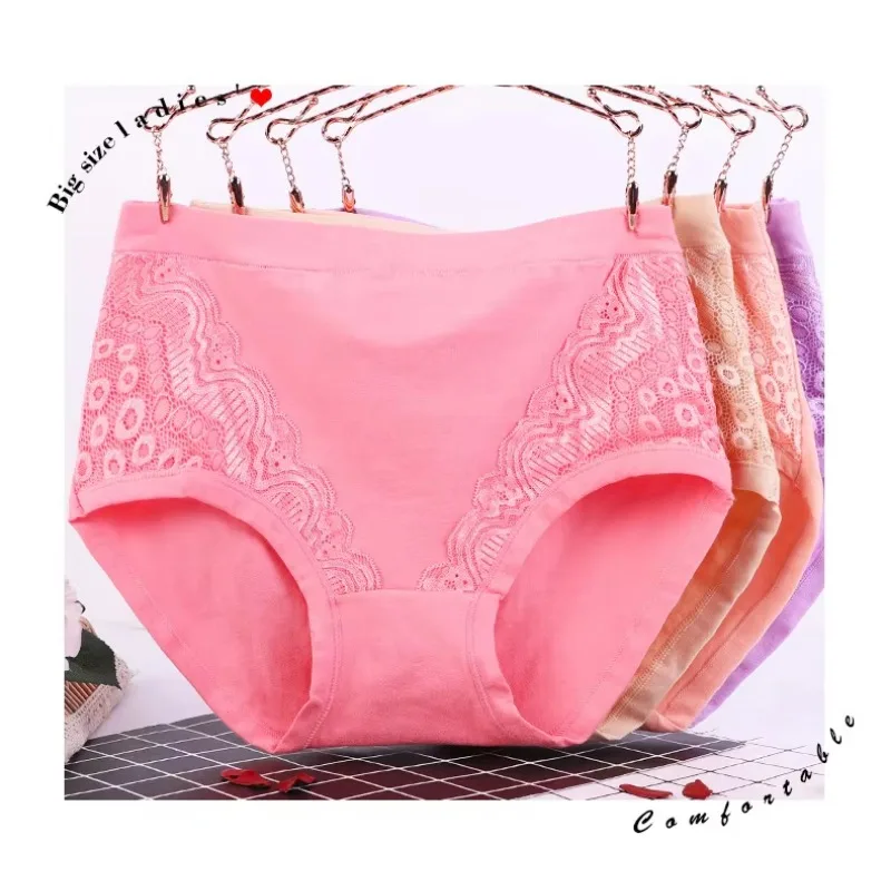 

6XL Women's Underwear Plus Size Panties Cotton BriefsFemale Intimates Lace Underpants Lingerie women panties женские трусы для