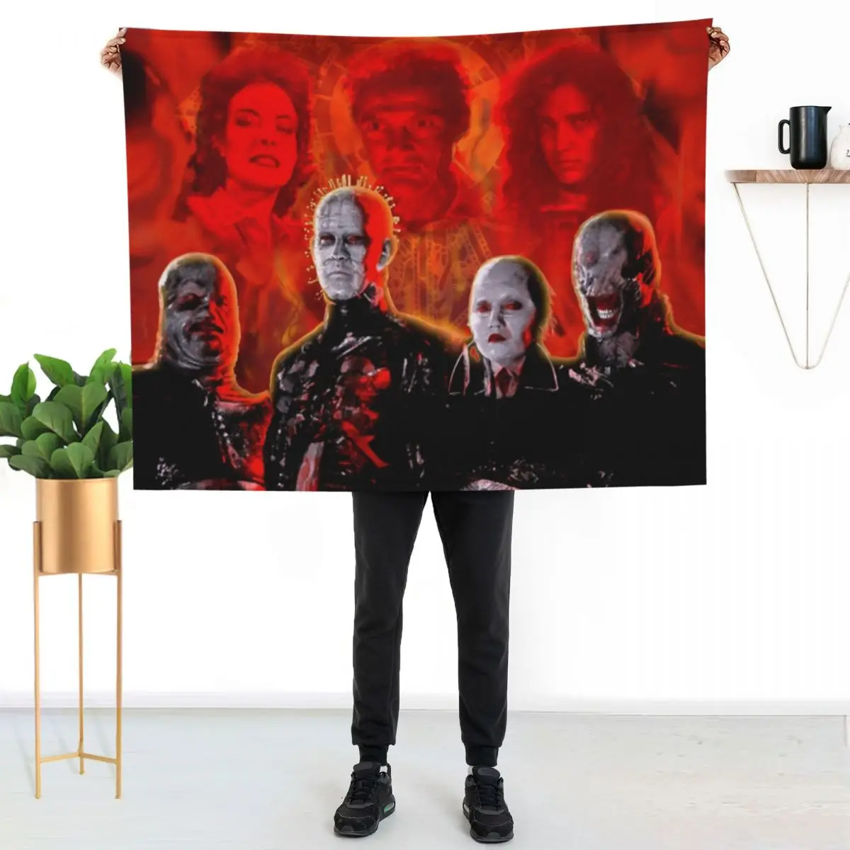 

Hellraiser Cenobites Throw Blanket Warm Throw Blanket Gift for Anniversary