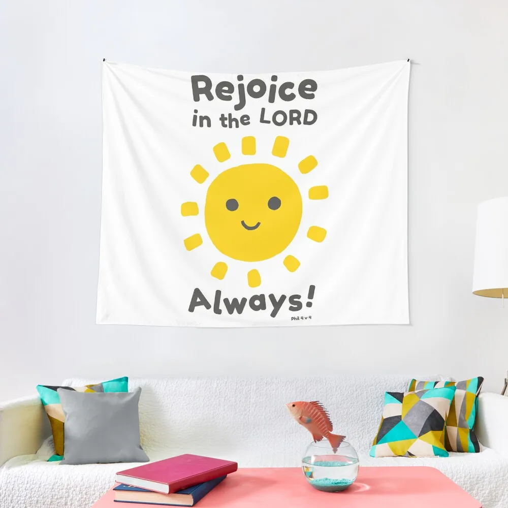 

Rejoice In The Lord Always! - Philippians 4:4 Tapestry Room Decoration Korean Style Decorative Paintings Tapestry