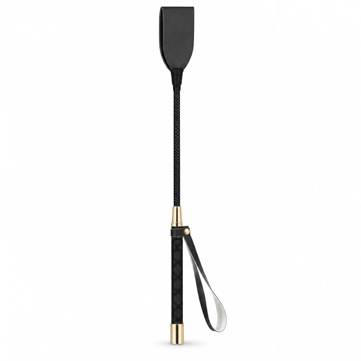 45cm BDSM Leather Paddle Whip Riding Crop with Non-Slip Handle Adult Role Play Accessory