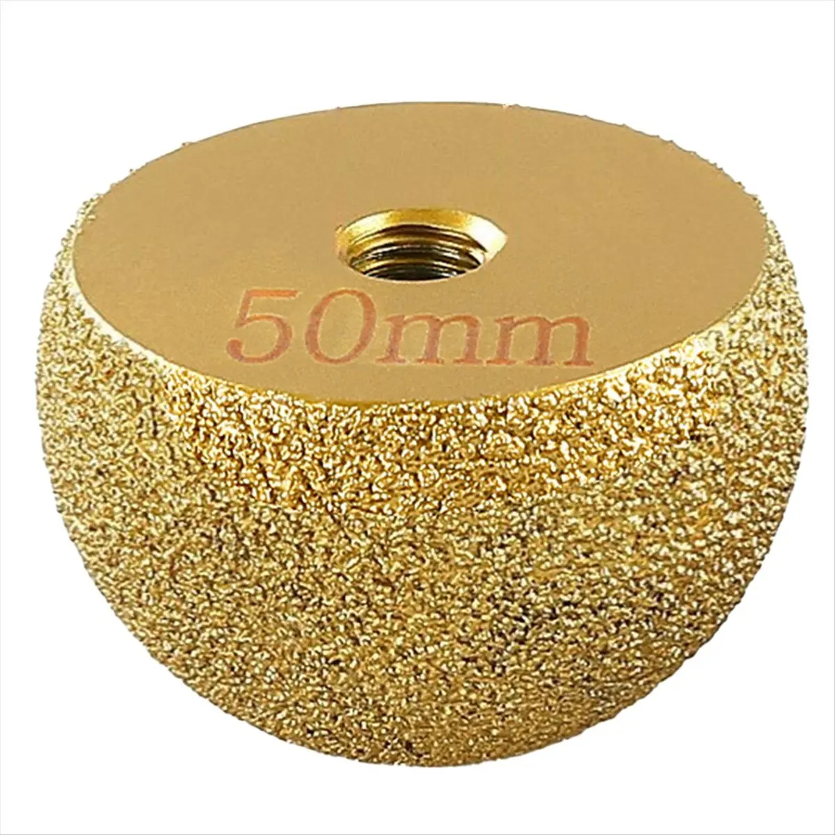 A64Z!! Brazing Diamond Mushroom Polishing Cone Pebble Cobblestone Marble Abrasive Tools Inner Circle Flower Pot Arc Grind 50mm