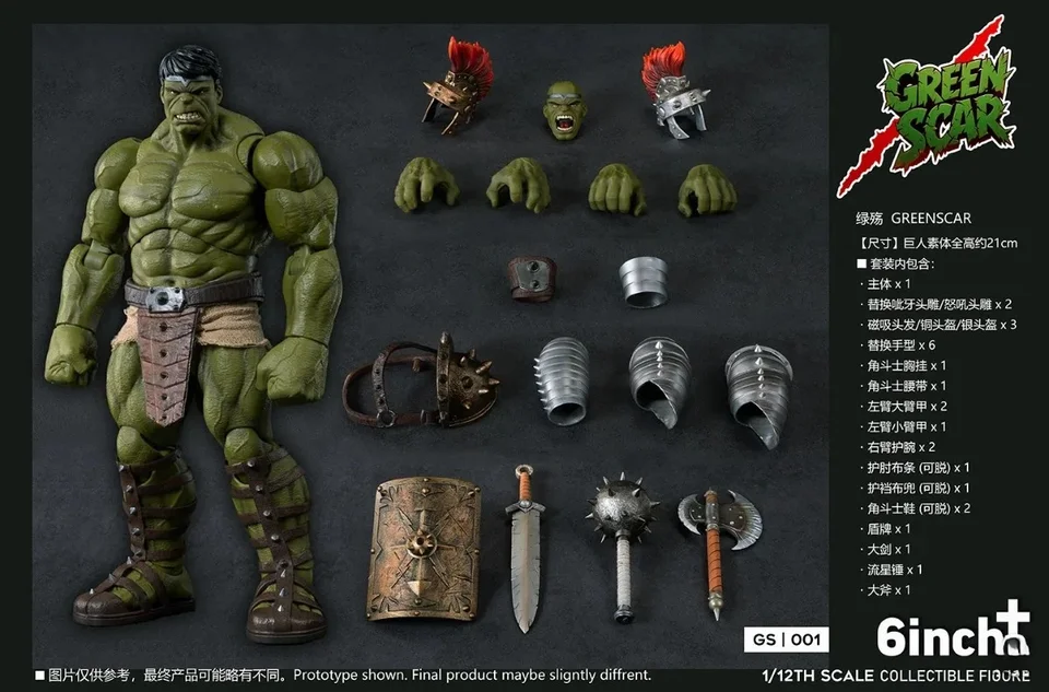 6inchplus Greenscar Hulk 1/12 Action Figure - AliExpress 26