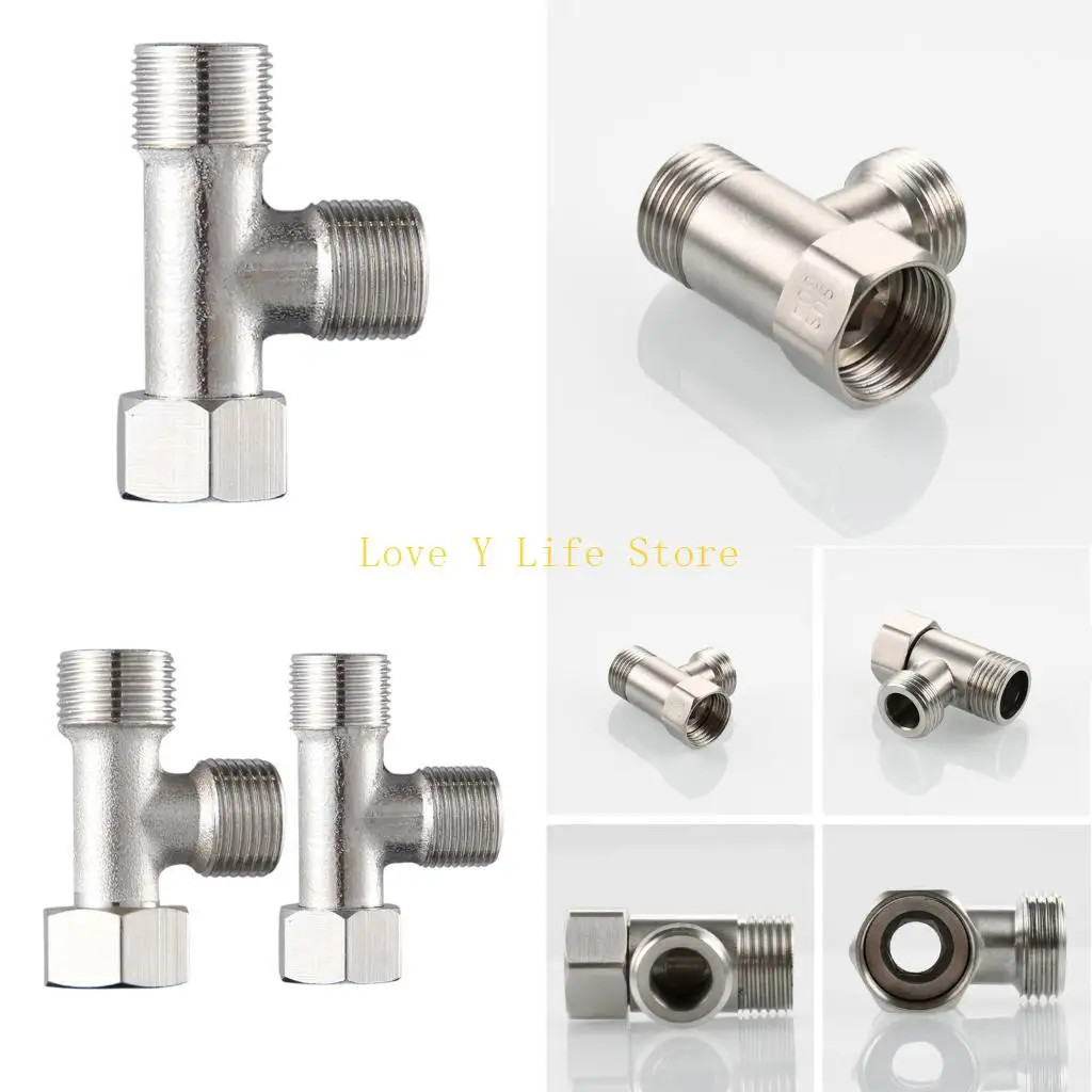 

L74C Коррозионностойкий 3-ходовой Т-образный переходник высокого давления, стальной преобразователь сопла для разветвителя воды