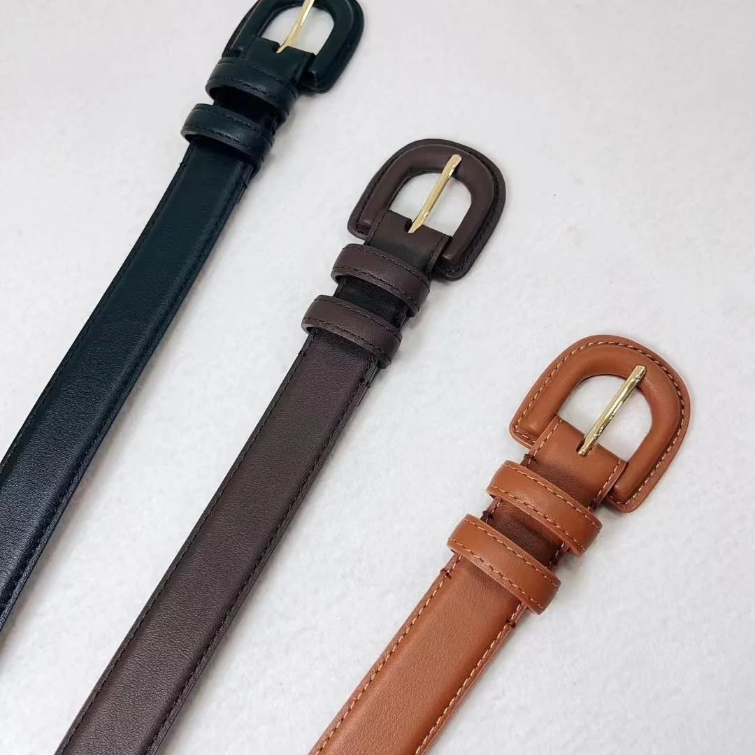 패션 여성 가죽 벨트 럭셔리 스키니 얇은 디자이너 벨트 여성 빈티지 버클 허리띠 다목적 장식 코트 드레스 청바지