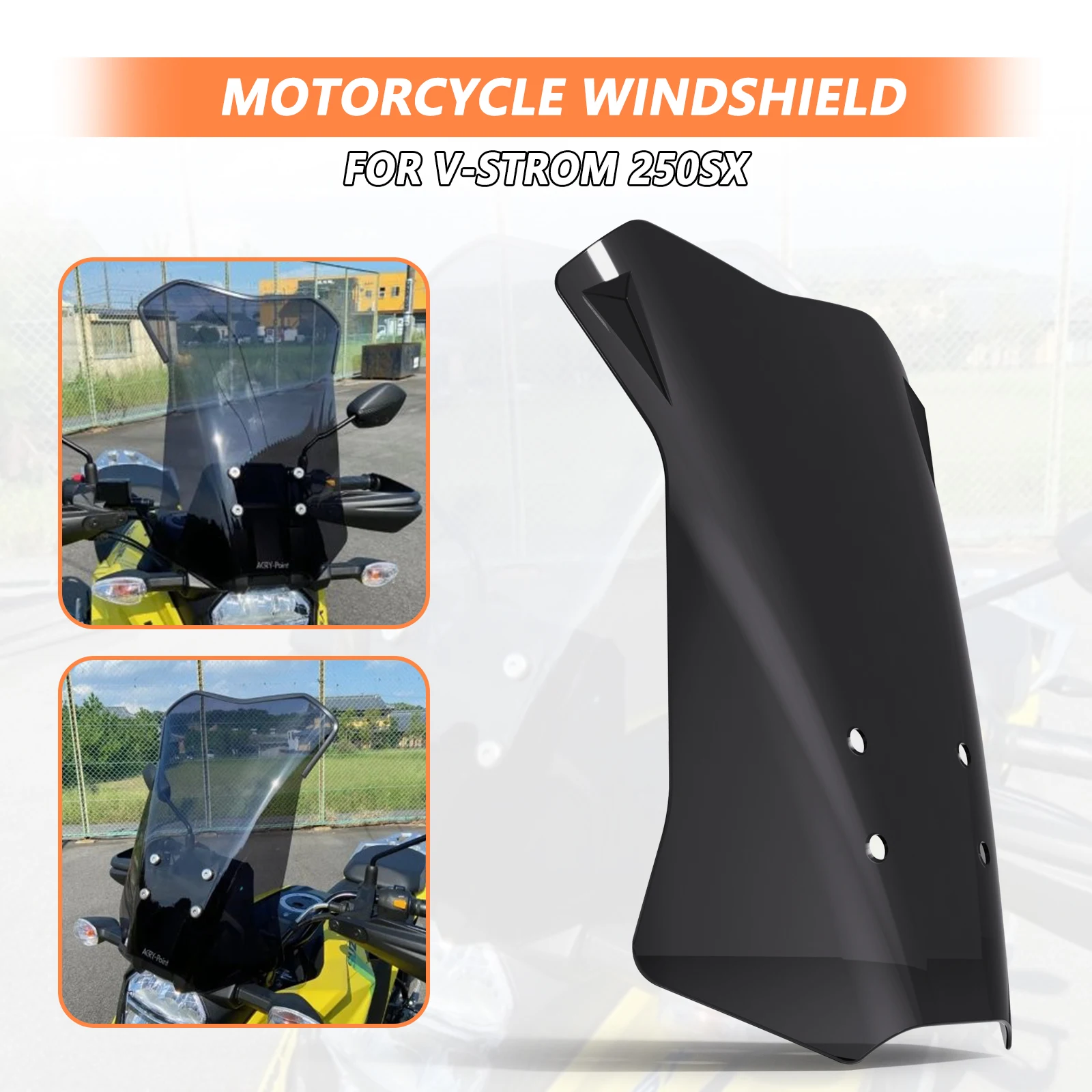 

Для V-STROM 250SX 2025 2024 2023, переднее усиление мотоцикла, лобовое стекло, спойлер, перегородка, дефлекторы ветра, обтекатель