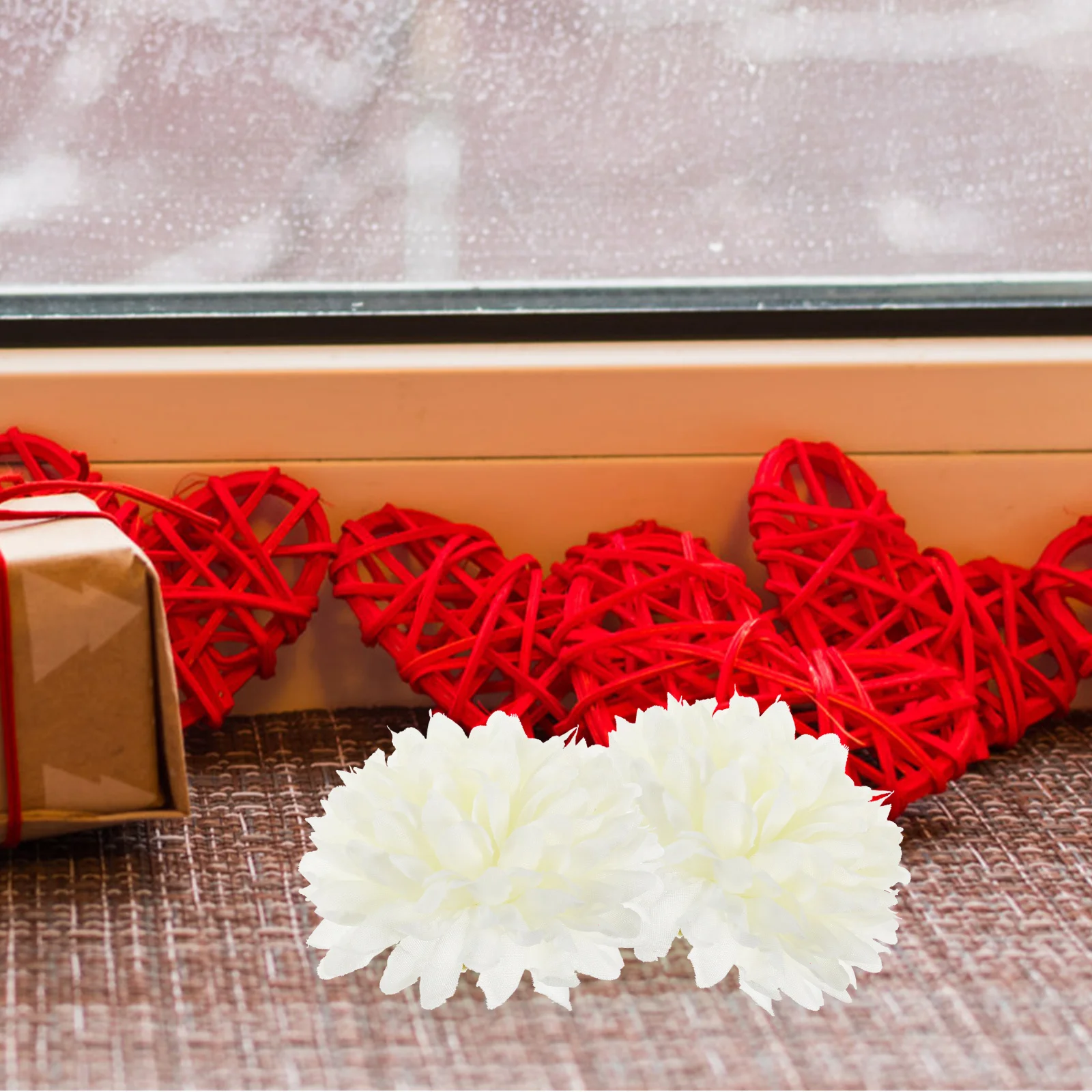 

50Pcs Wedding Party Artificial Chrysanthemum Flowers Simulation Thousand Layer Decoration Scene Layout Props Vivid Realistic