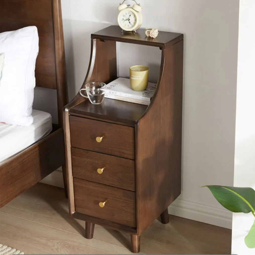 Solid wood, bedside table, small, very narrow bedside table