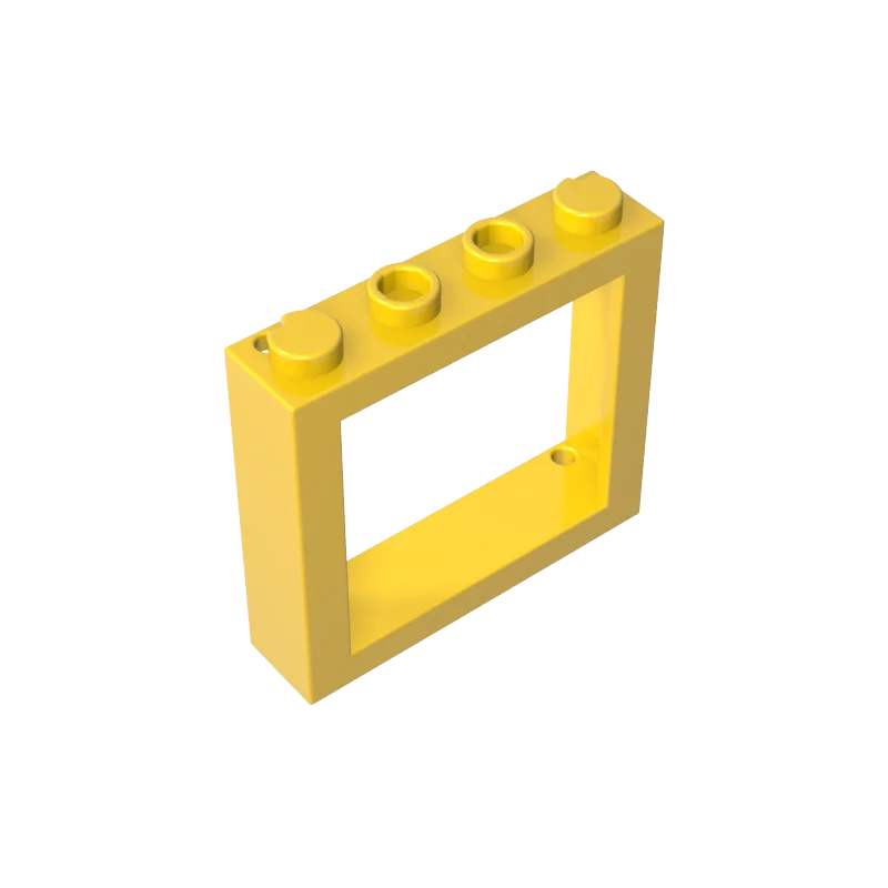 Gobricks 6556 1PC Finestra di Mattoni 1x4x3 Treno con Fori per Otturatore Parti e Borchie Solide sulle Estremità Building Block Bambini Modello Regalo per Adulti