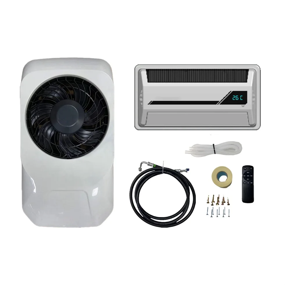 

Aspligo 10500BTU Car Split Air Conditioning 12V New Energy Automotive Parking Air Conditioner For Truck Bus Camper Van RV Boat