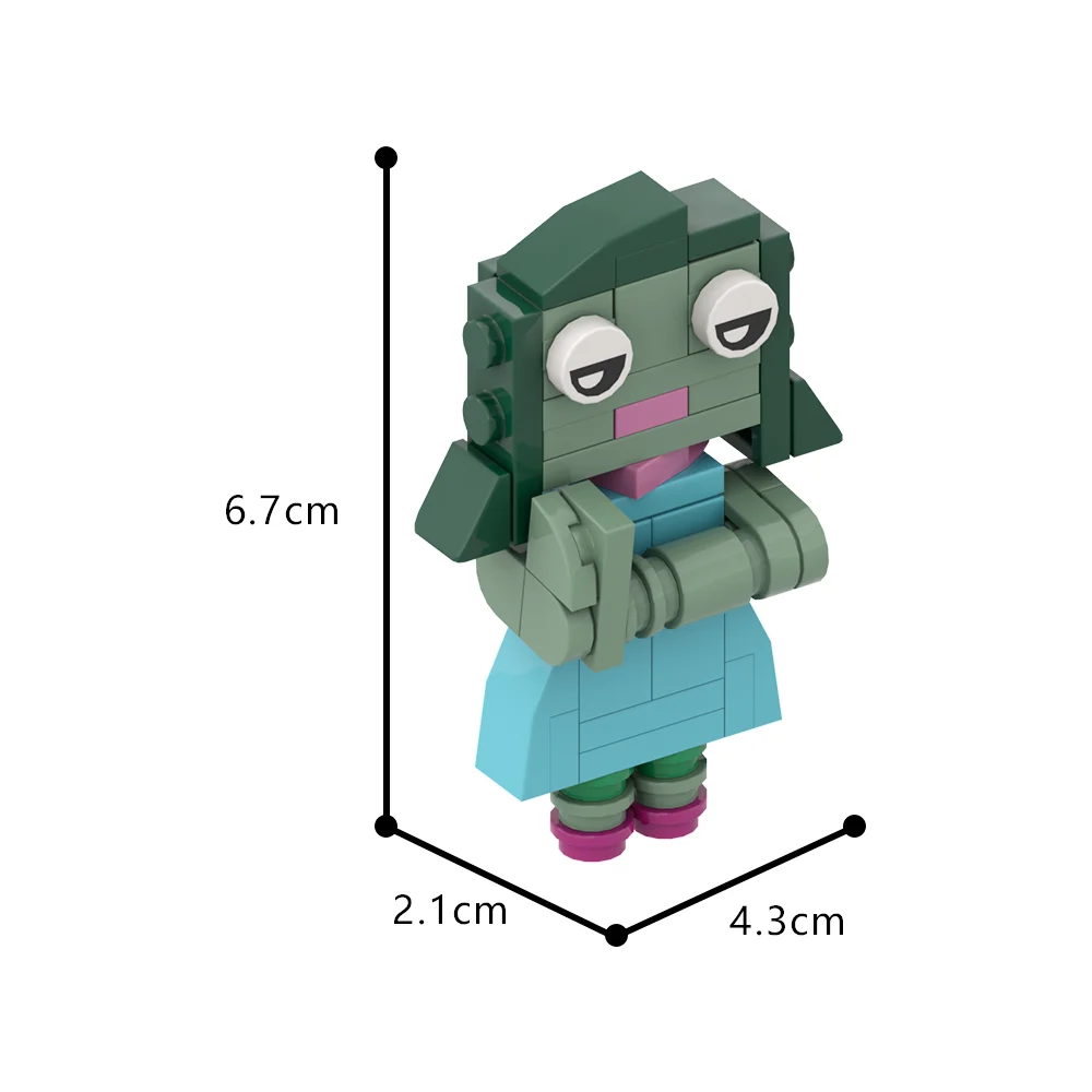 MOC Anime Action Figures Model Bricks Character Sadness,Anger,Fear,Disgust,Building Blocks Decoration Assembly Toy Kid Gift ﻿