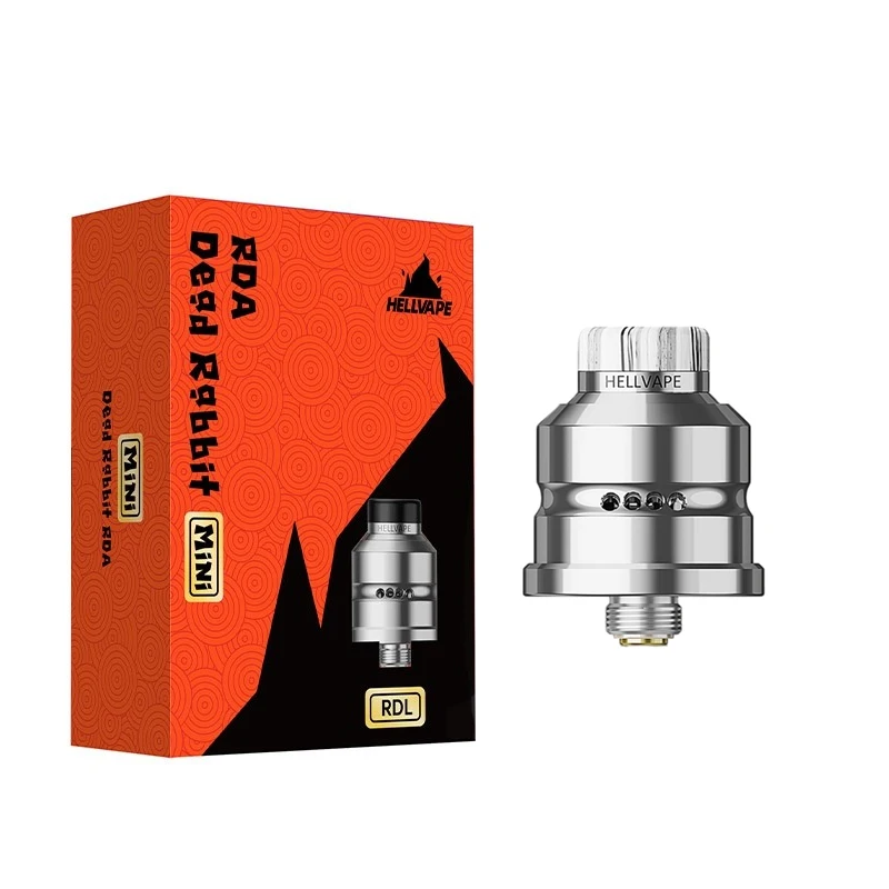 

Original Hellvape Dead Rabbit Mini RDA vape tank 20mm Diameter Single Coil Deck 510 Drip Tip atomizer e-cigarettes