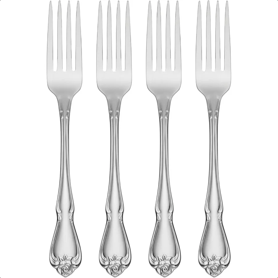 

True Rose Dinner Forks sier set of 4