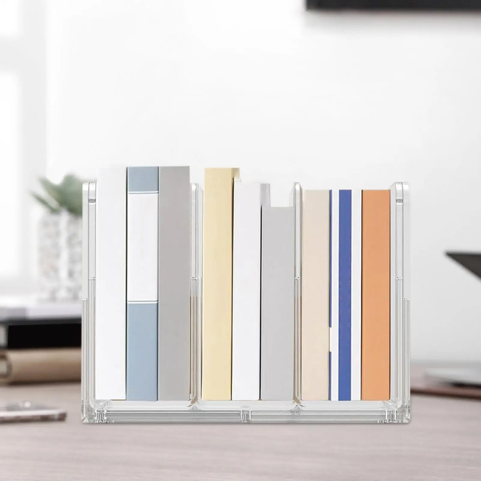 منظم ملفات سطح المكتب قابل للتوسيع منظم ملفات مكتب مكتب 2 قطعة 5 أقسام تنظيم رف وتخزين لورق الرسائل