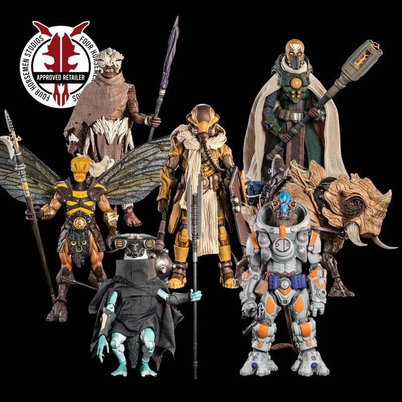 

Фигурка Four Horsemen Studio Mythic Legions 1/12, 6 дюймов, Cosmic Legions Oxkrewe Book Two Harrow Zone
