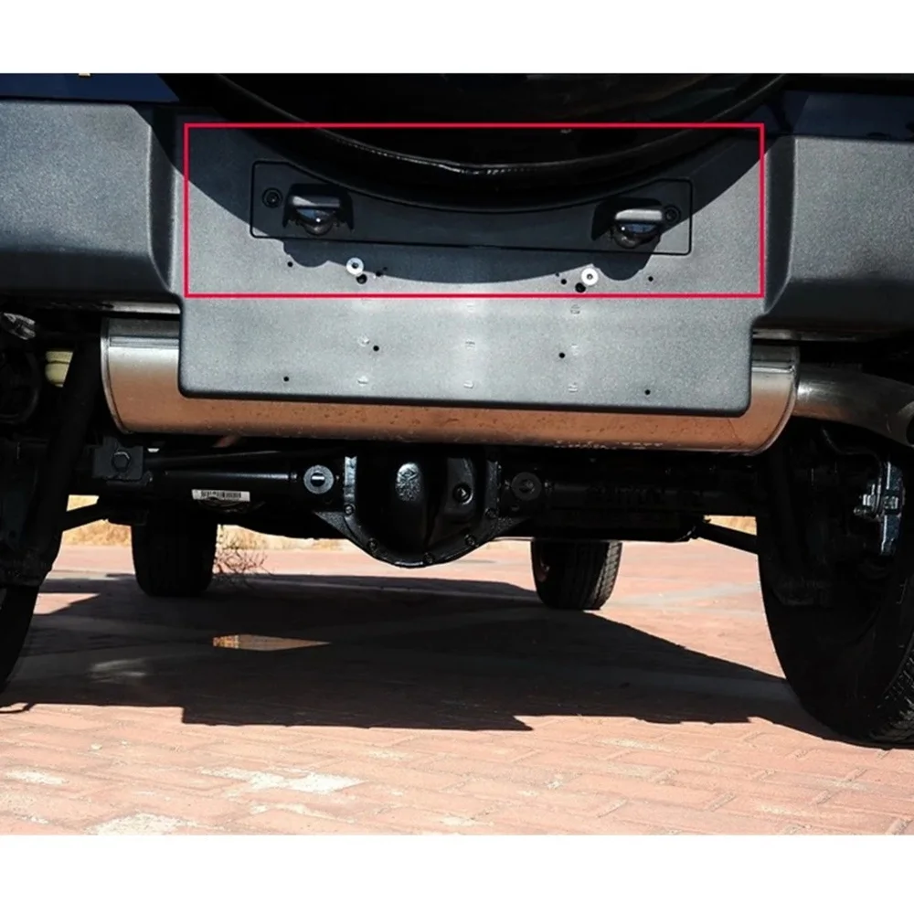 Car License Plate Lights Holder for Jeep Wrangler JK 2007-2018 Without Bulb Number Plate Lamp Housing 68048762AB image 5