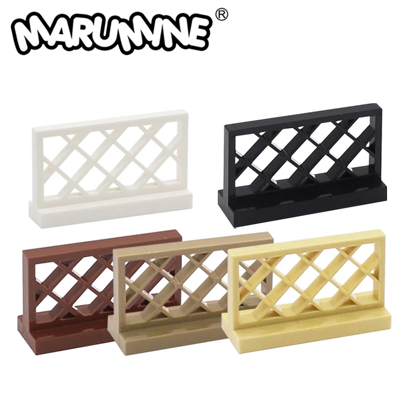 

Marumine 20PCS MOC City Fence 1x4x2 Building Blocks Railing Bricks 3185 Street View Garden House Assembles Accessories Parts