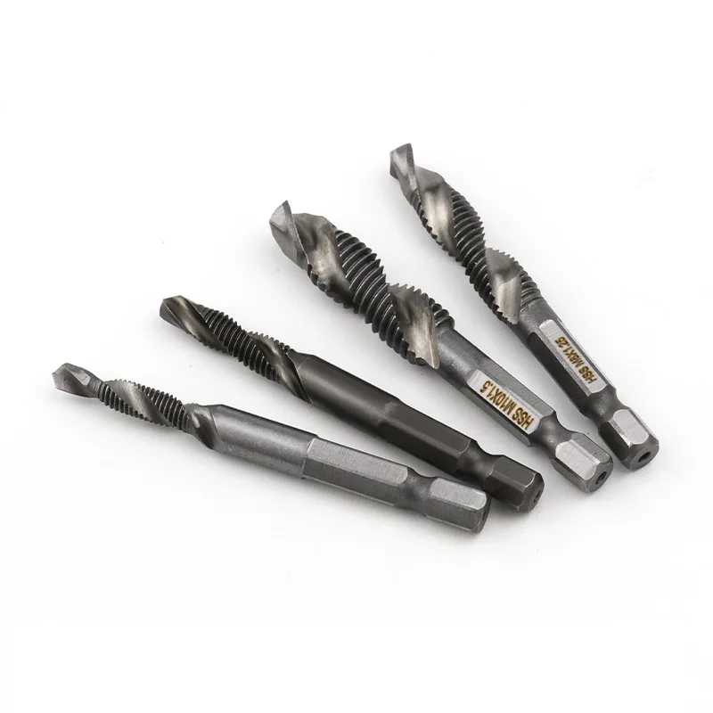 Drill Bits Hss Tap Countersink Deburr Set Metric Combination Bit M3 M4 M5 M6 M8 M10 High Speed Steel