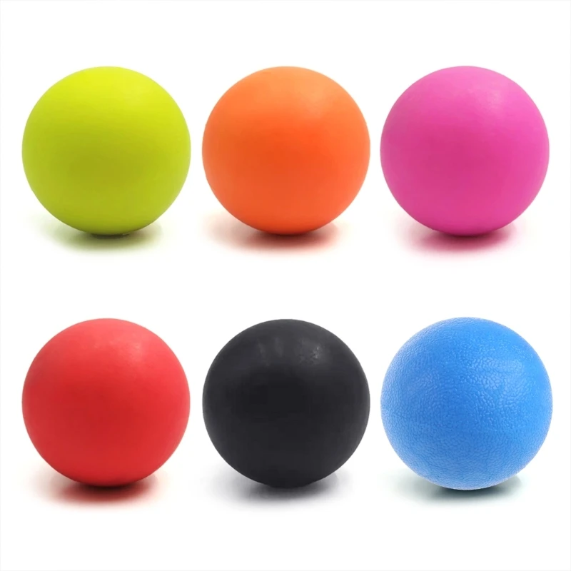 Massage Ball Self-Myosfascial Release Uses Deep Tissue Massage Muscle Mobility Post-Workout Recovery Colorful