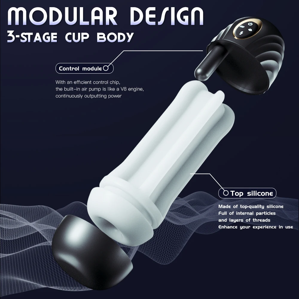 Real Automatic Sucking Male Masturbation Cup Oral Vagina Adult Suction Vibrator Masturbator Toys For Men Blowjob Sex Machine