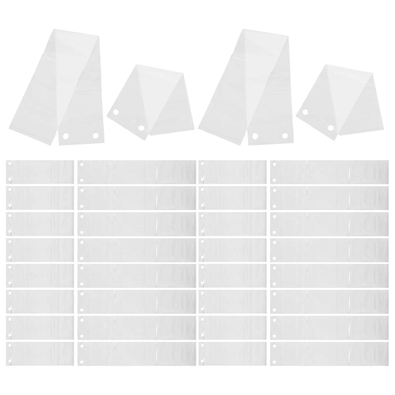 100Pcs Clear Plastic Umbrella Rain Bags Disposable Wet Cover Automatic Bag Machine Refill Large Size Long Handle Sleeves