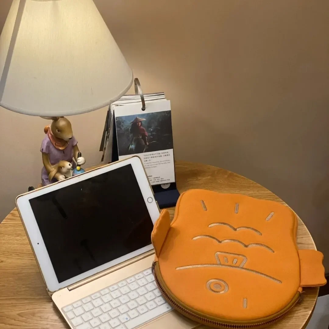 Korean Style 6-Inch Notebook Computer Bag for Girls Heart Pattern Protective Case Inner Bag for Apple Laptop iPad11 Storage