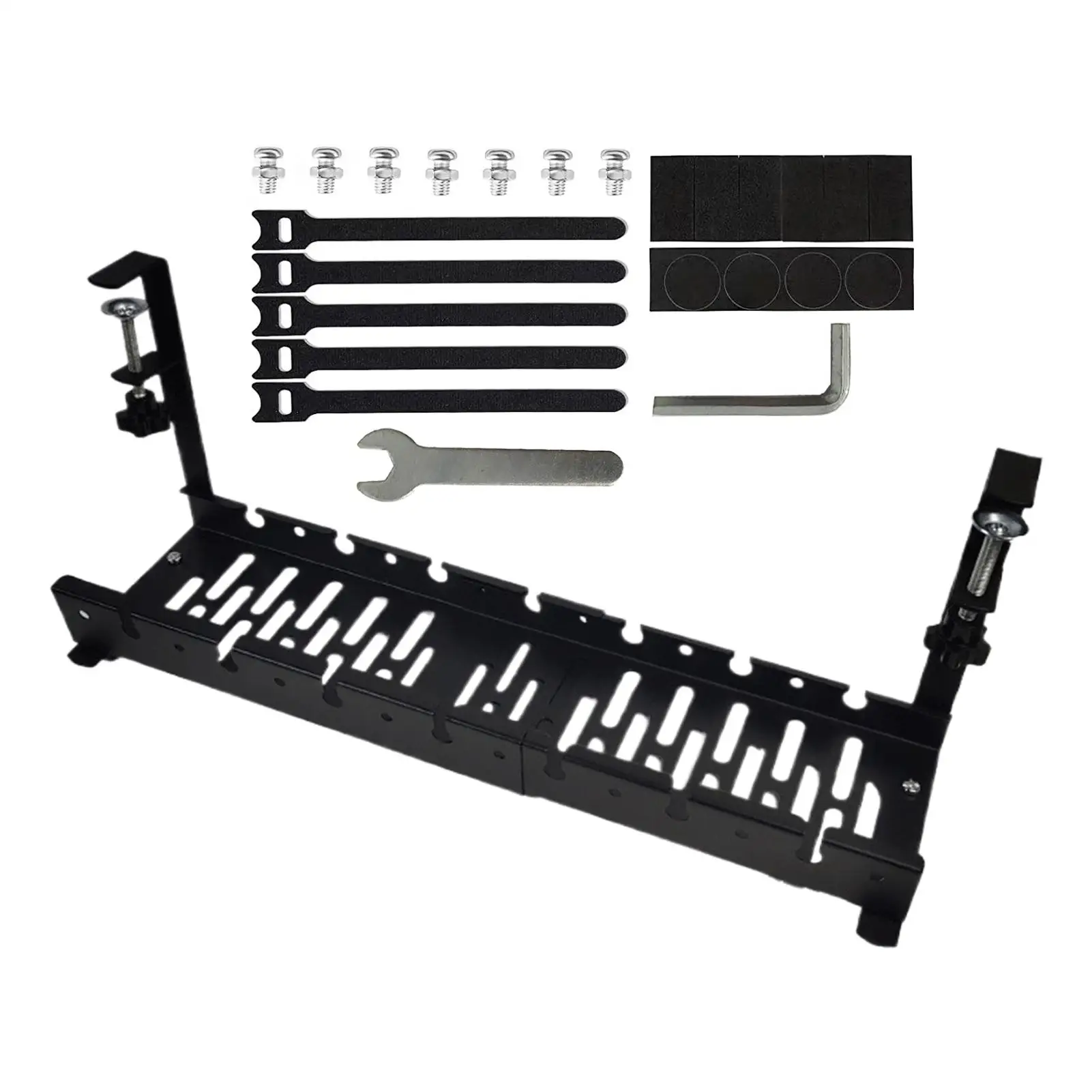 

Кабельная система под столом. Органайзер под столом. Органайзер для менеджера. Стойка для хранения. Расширяемая корзина. Лоток для зарядки компьютера.